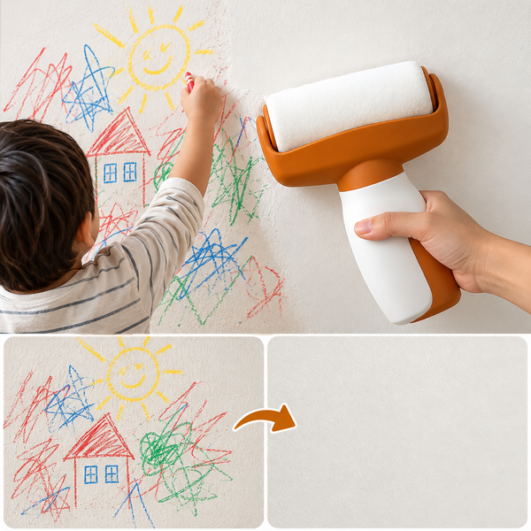 Wall Repair Roller Brush with Repair Paste