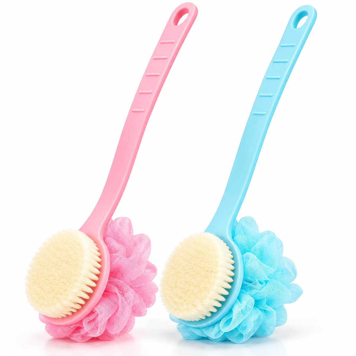 Loofah Back Scrubber Long Handle Shower Body Brush